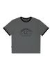 Jeimiweseuteu Jwgc Lettering Regular Ringer T-Shirt (Gray)