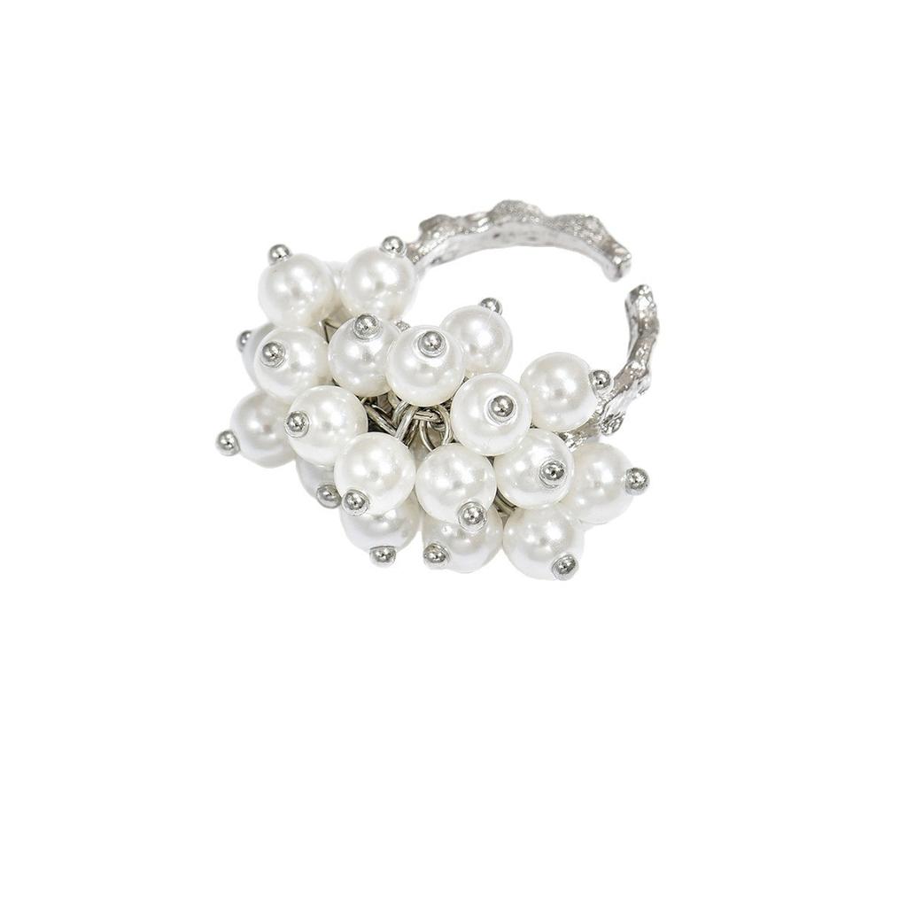 Pearl Rings Minimalist Premium Retro Light Luxury Open Finger Rings