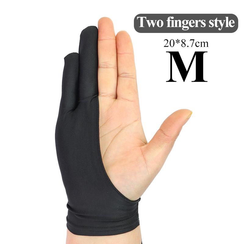 

Two-fingers/Shaped Style Antifouling Gloves for Any Graphics/Table/Drawing Free Size Both for Left and Right Hand Drawing Gloves