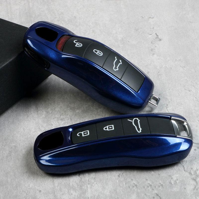 Pour Porsche Cayenne Mancan Panamera 911 718 Boxster Cayman Taycan Nouveau Modèle Ancien Modèle Étui à Clé Coque de Télécommande