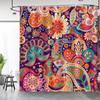 Mandala Bohemian Colorful Floral Shower Curtain Home Decorative Bathtub Shower Curtain, Bathroom Decoration Accessories
