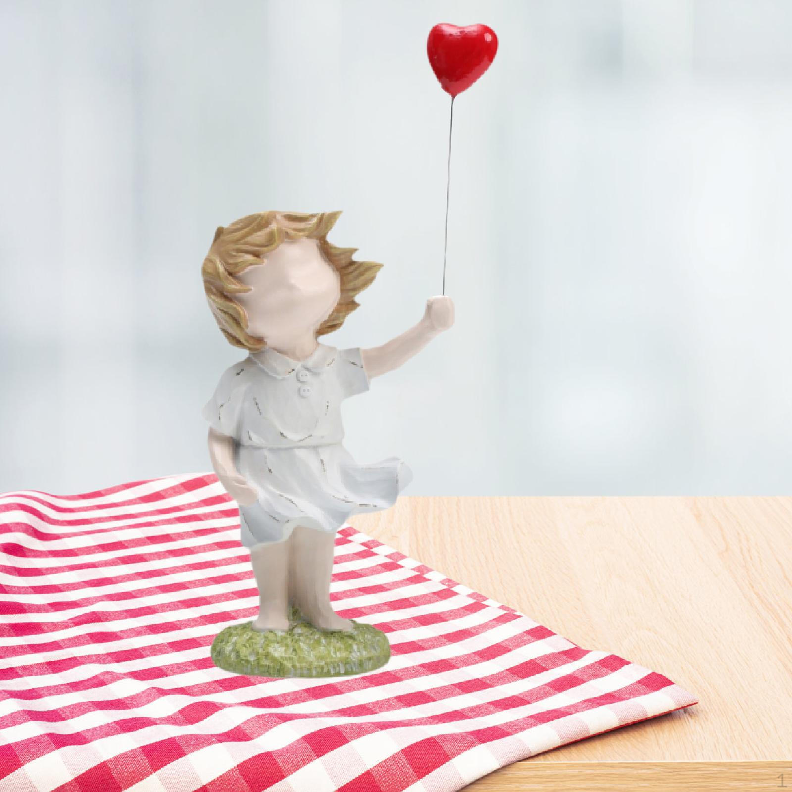 

Статуя девушки из мультфильма декоративное искусство ремесла скульптура украшение для подарка на новоселье спальня светло-коричневого