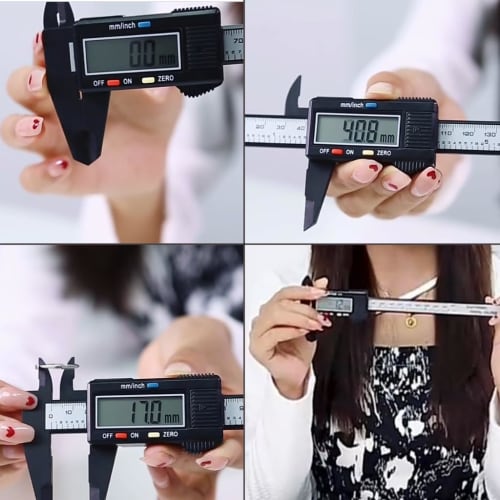 Digital Vernier Caliper, 0mm-150mm, for Carpentry, DIY, Electronic Measurement, High-Resolution LCD Display, Supports Both Inner and Outer Diameters,