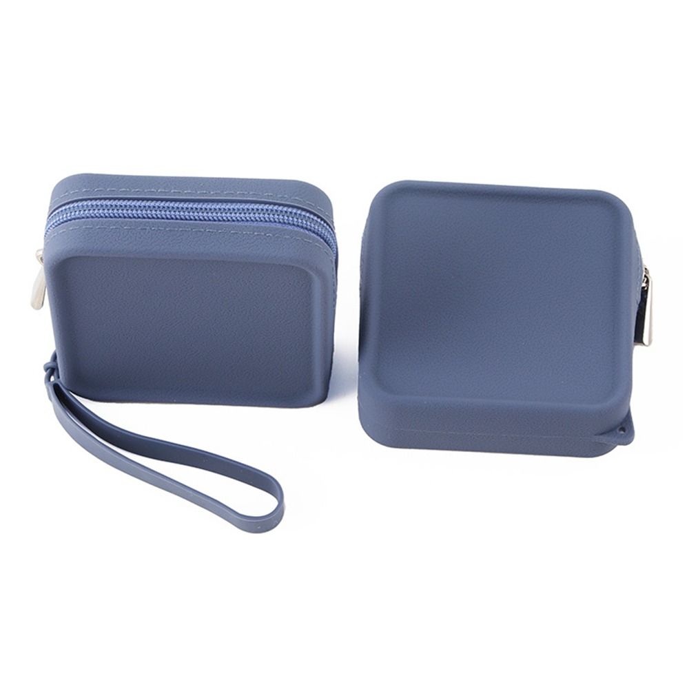 Portable Silicone Makeup Organizer Bag Zipper Multi-Function Earphone Pouch Waterproof Coin Purse Women Girls