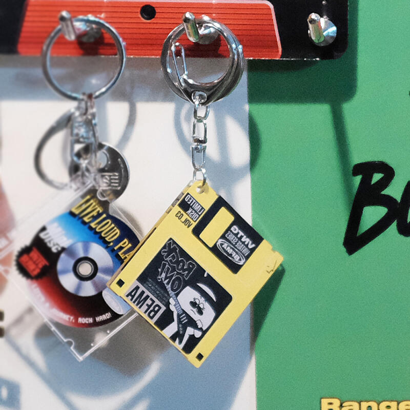VNTG Retro Floppy Disk Acrylic Keychain