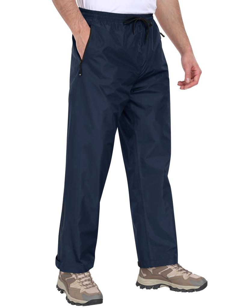 MoFiz Men's Rain Pants, Rainwear, Work Clothes, Waterproof, Repellent, Breathable, Windproof, Durable, Outdoor,