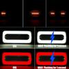 2/4pcs 68led 3 in 1 LED Tail Light Sequential DRL Turn Signal Light Rear Brake Stop Warning Lamp For ATV Truck Trailer 12V 24V