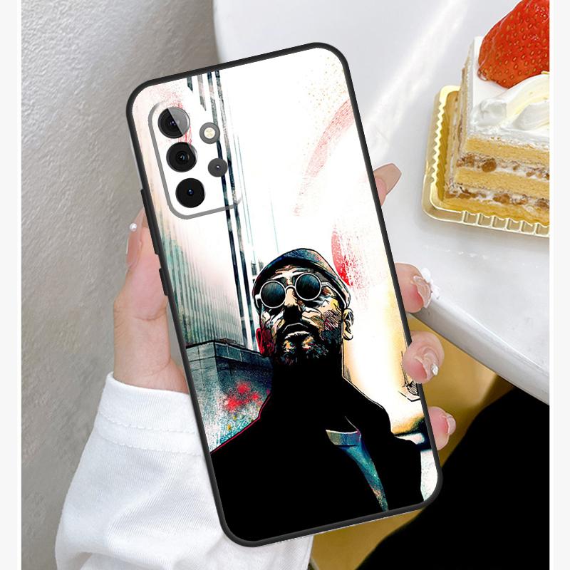 Leon The Professional Case For Samsung Galaxy A54 A34 A14 A15 A35 A55 A52 A32 A12 A51 A71 A33 A23 A13 A53 Coque
