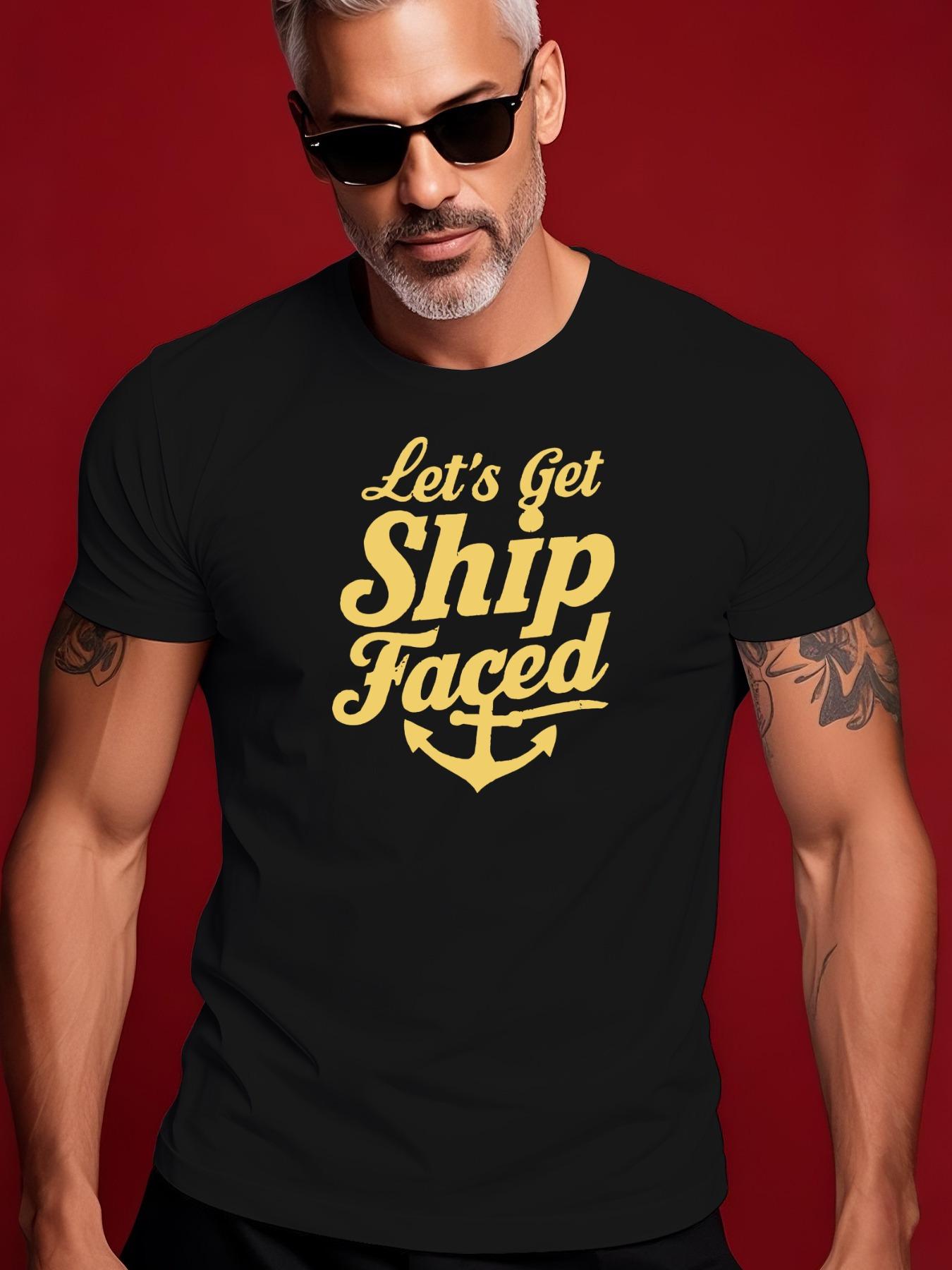 Let s Get Ship Faced Nautical Graphic Tshirt - Summer C... XXXL