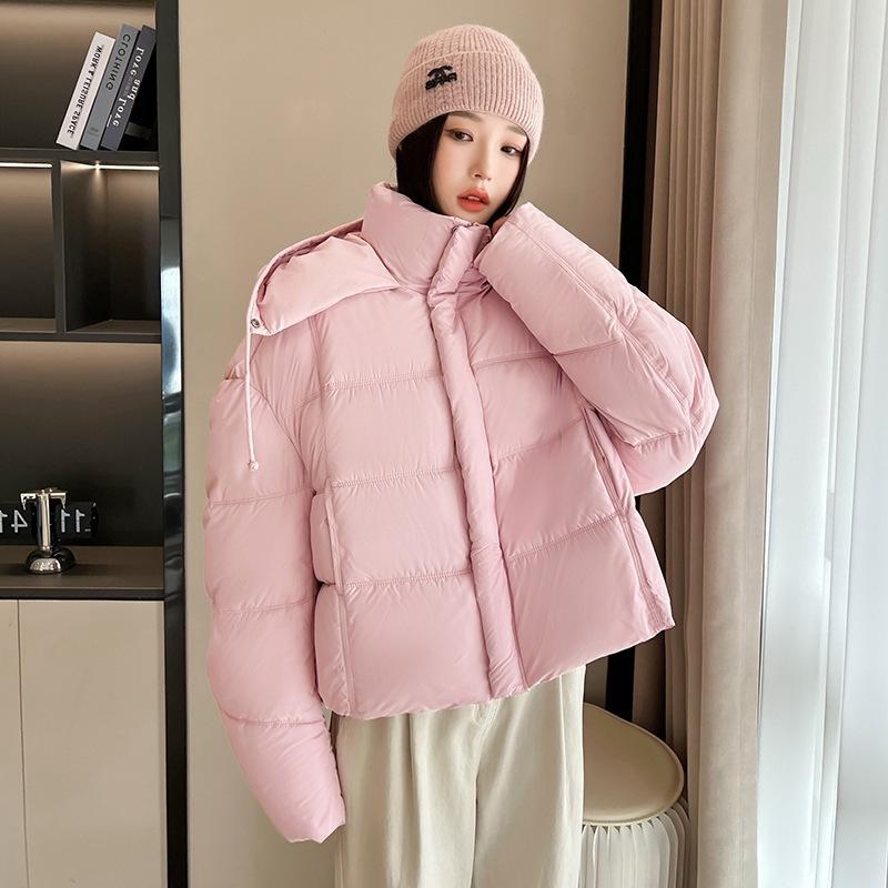 New bread clothes women's short winter new hooded thickened loose bread clothes cotton jacket