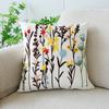 45X45Cm Flower Throw Pillow Cover Plant Embroidered Stamping Waist Cushion Cover Decor Home Decorative Pillowcase New