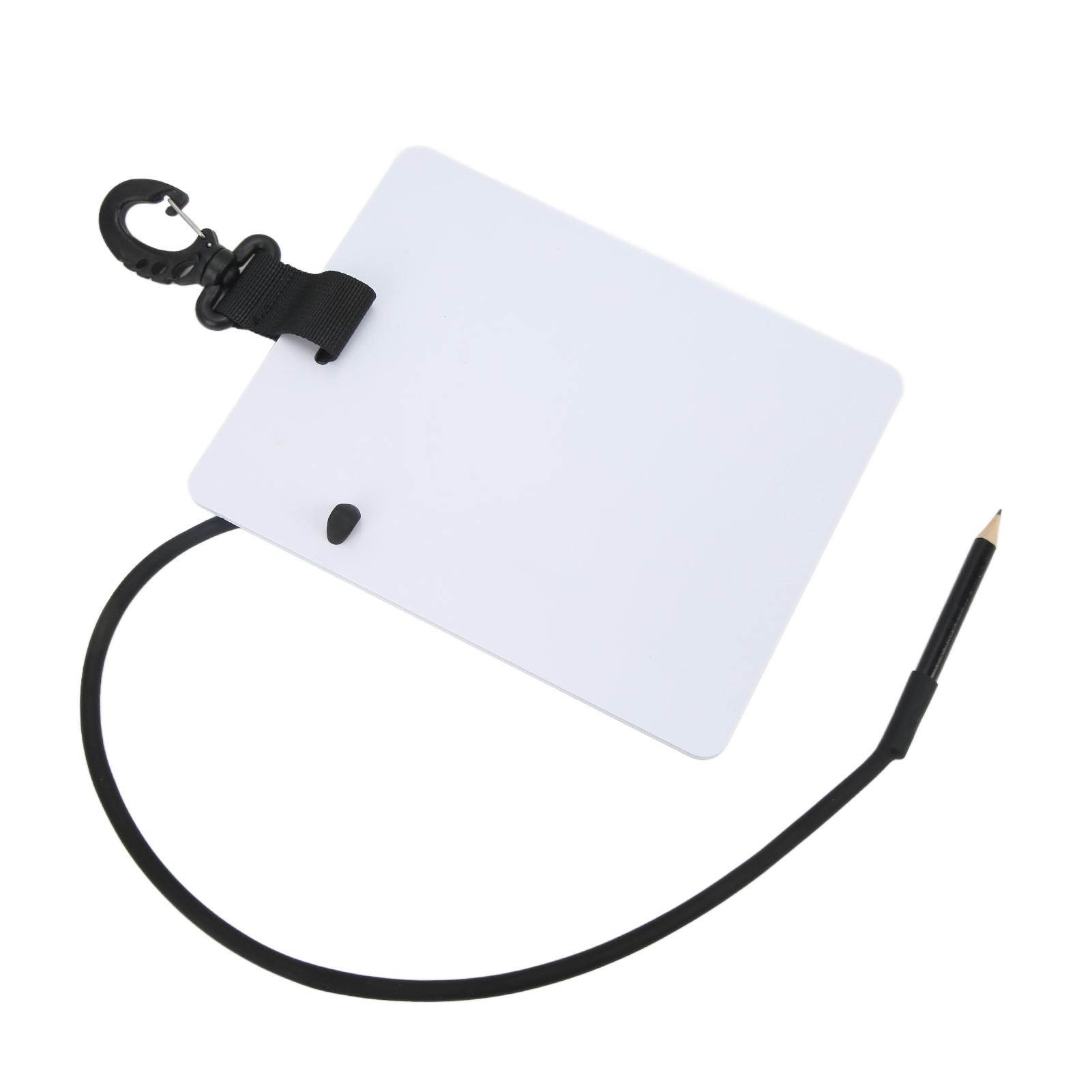 

Underwater Writing Slate Diving Wordpad Gear Board Diving Writing Board with Pencil 127*153*3mm