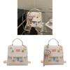 Casual Commuter Backpack Pu Material Large Capacity For College Students