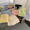 Korean Oni White Blended Scarf Autumn and Winter Women's Warm Versatile Atmosphere Solid Color Knitted Scarf Wholesale