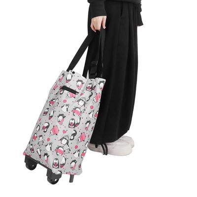 Household Elderly Shopping Cart Grocery Foldable Cart Shopping Bigger Trolley Bag Grocery Carts for Outdoors Shopping Trolley