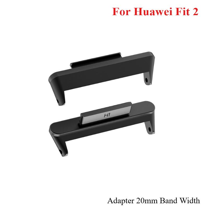 1Pair Adapter For Huawei Watch Fit 3 Strap 20mm Smartwatch 316L Stainless Steel Connector Accessories for Huawei fit2/1 band