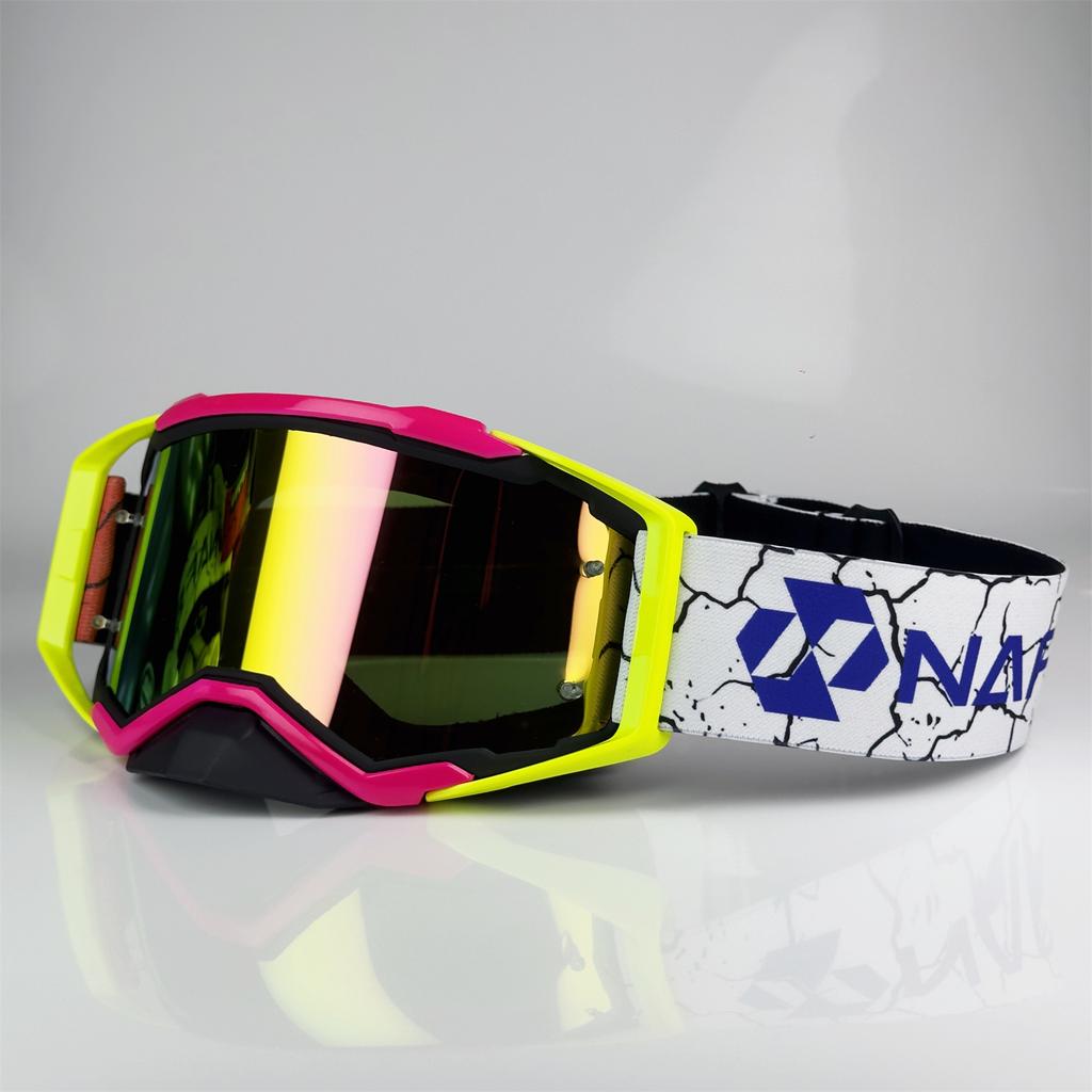 Off-Road Goggles - Tough Protection, Dirt Bike Eyewear, Motocross Gear, Anti-Fog, UV Protection, Adjustable Strap