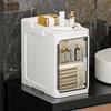 Slim Design Bathroom Storage Cabinet Adjustable Shelf System Movable Foldable Small Spaces Organizer