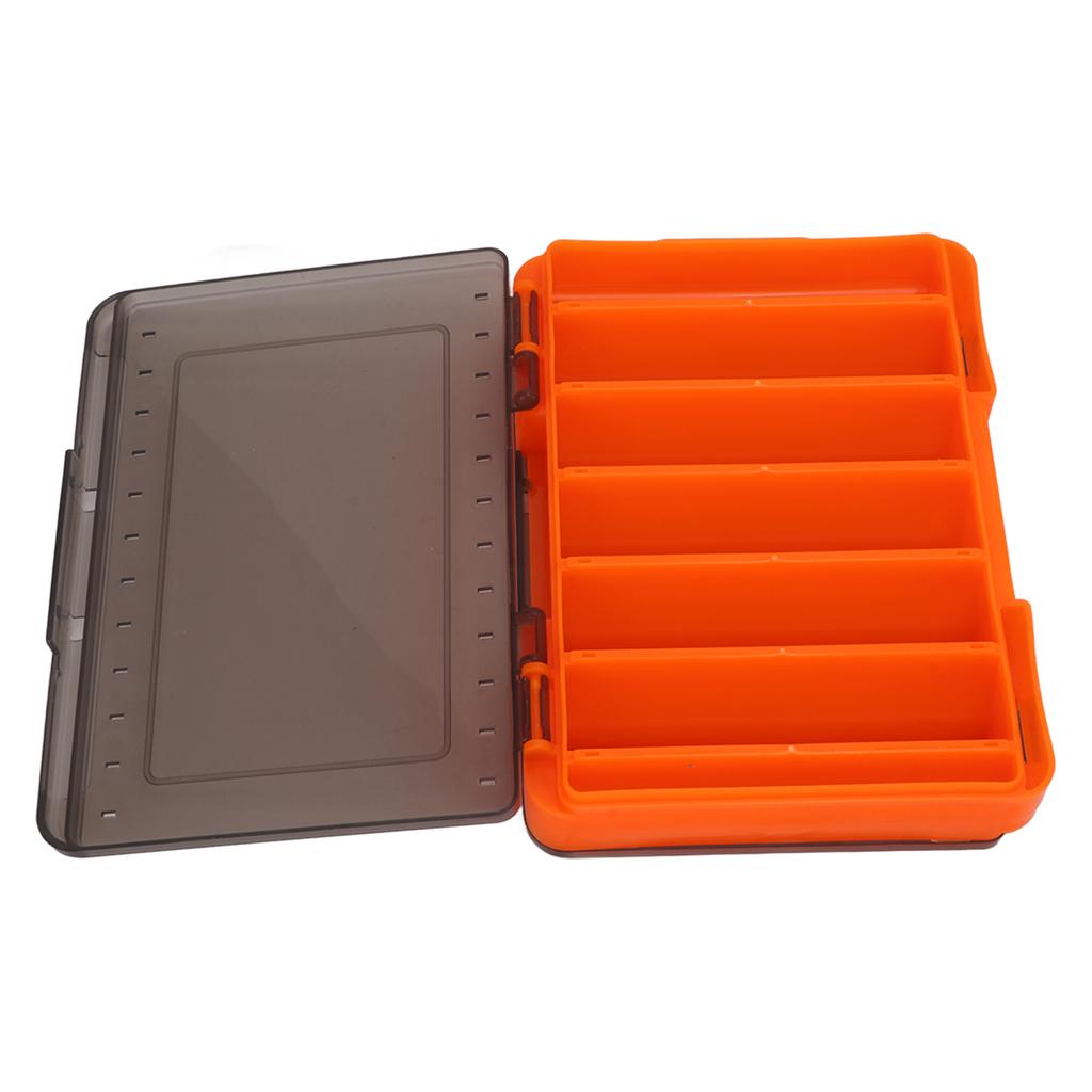 Caja de Señuelos de Doble Cara Transpirable Ahorra Espacio Portátil Impermeable Caja de Señuelos con Asa para Pesca