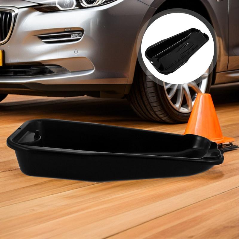 Portable Plastic Oil Pan Car Motorcycle Repair Heavy Duty Universal Spill Proof Drip Tray Waste Oil Collector Fluid Drain