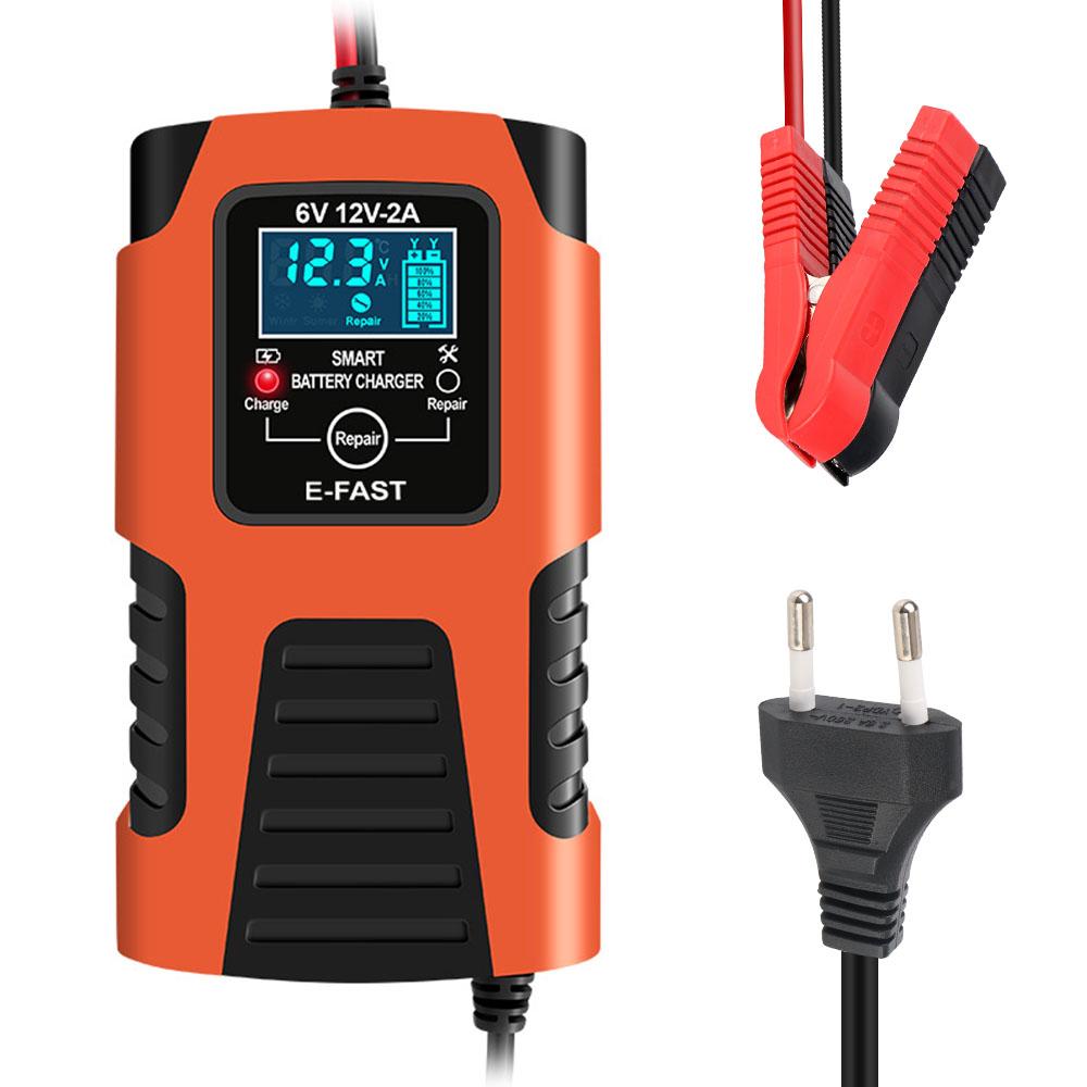 

Универсальный вход 100 В/240 В для свинцово-кислотных аккумуляторов AMG 6 В 12 В 2 А с вилкой ЕС для автомобильных и мотоциклетных аккумуляторов, зарядные устройства 30 Вт, интеллектуальный ремонт