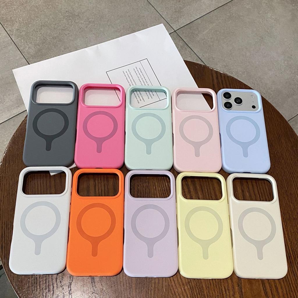 Applicable to iPhone17ProMAX mobile phone case, liquid silicone one-piece magnetic suction Apple 16 all-inclusive anti-drop protective case