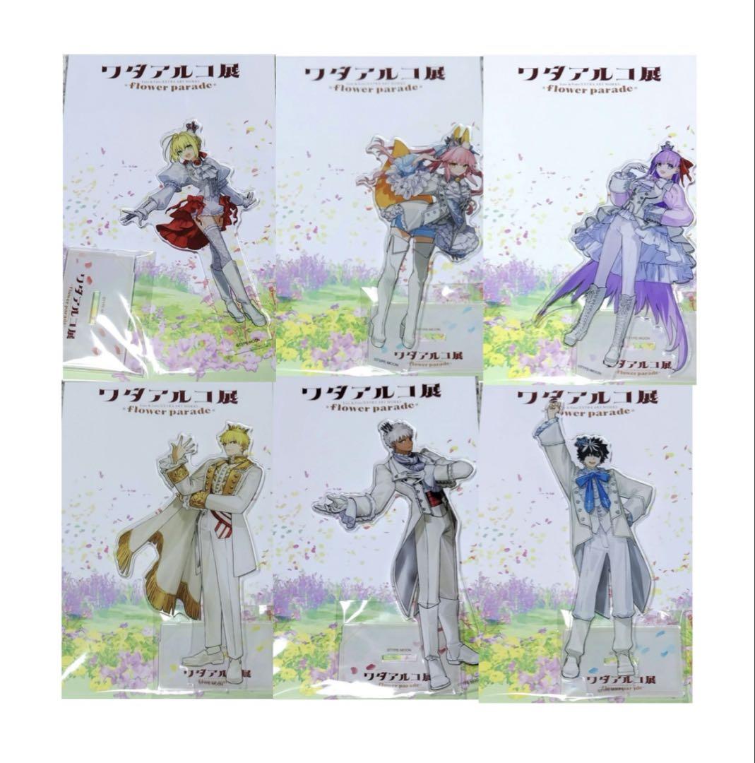 

[USED] Wada Arco Exhibition Acrylic Stand Complete Set Fate/stay Night Fate/stay Night Badge Card Bonus