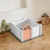 Dog Whelping Box 38.6x38.6x18.1 inch Door Height Adjustable for Medium Dog