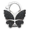 Large Matte Butterfly Hanging Bag Hook - Foldable Women's Bag Buckle & Portable Table Edge Hook for Luggage Accessories.