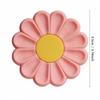 1PC Daisy Coaster Silicone Material Cute Flower Shaped Heat-resistant Dual Color Coffee Coaster,suitable for Holiday Gifts