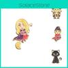 Charming Cartoon Character Brooch Qhxz2752-2756 Featuring Vibrant Colorful Enamel Design For Unique Personal Style