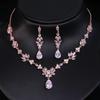 Emmaya Fashion Statement Wedding Party Classical Waterdrop Shape Delicate Jewelry Set for Women&Girls Fascinating  Fancy Gift