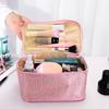 Women's Handheld Cosmetic Bag New Women's Alphabet Color Fashion Square Travel Portable Storage Toiletry Bag