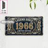 Vintage Distressed City Anchor Year Slogan License Plate Metal Tin Sign Retro Wall Decor For Bar Cafe Home Garden