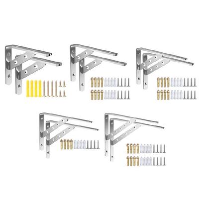 2Pcs Triangular Support Brackets Stainless Steel Support Joint 90 Degree Heavy Duty L Shelf Brackets Hardware Enduring