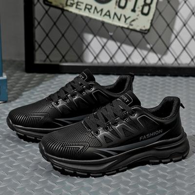 Men's Shoes Autumn New Leather Waterproof Ultra-light Soft Sole Couple Running Shoes Fashion Trend Versatile Casual Sports Shoes