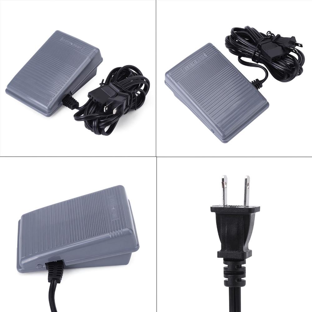 US Plug 110v Sewing Foot Controller Power Cord Foot Control Pedal for Singer Sewing Machines