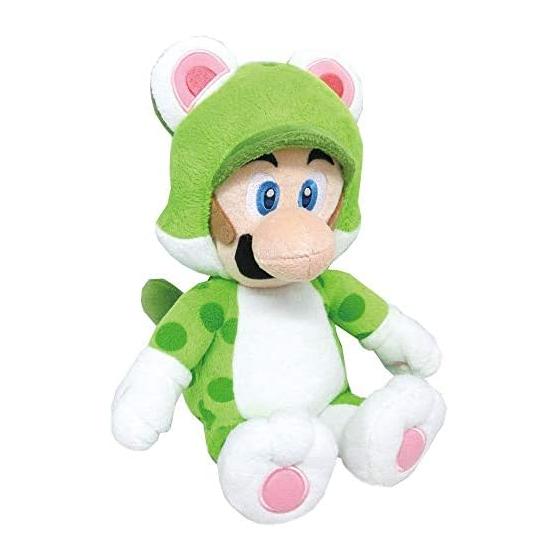 San-Ei Boeki Super Mario 3D World Cat Luigi (M) Plush, 25cm Sitting Height