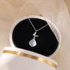 2023 High-End Butterfly Chalcedony Necklace: Elegant Clavicle Chain Jewelry Gift for Women, Best Friend, or Girlfriend