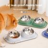 Dog Feeding Bowls - Pet Bowls with Neck Protection and Leak-proof Feature Made of Stainless Steel. Also Available In Double Bowl Design for Dogs.