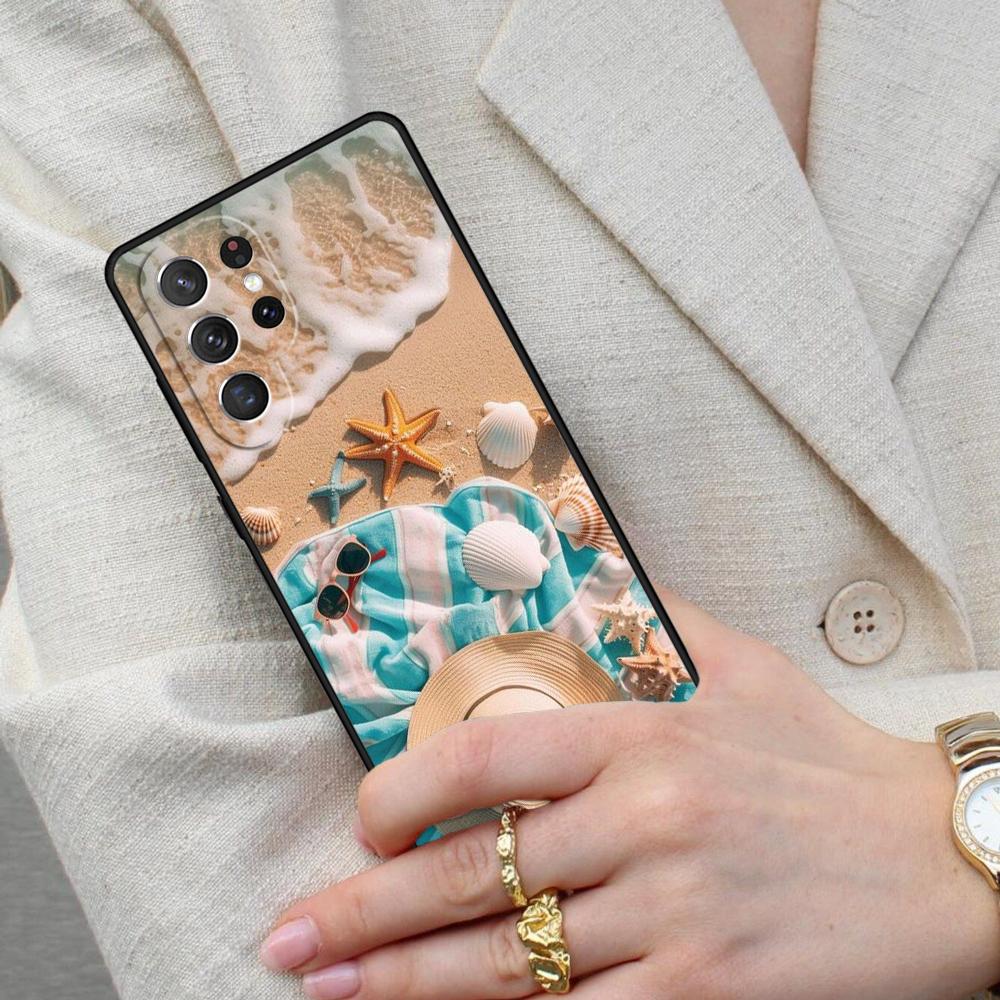 Summer Beach Cell Phone Case for Samsung Galaxy S26 Ultra S25 S24 S23 S22 S21 S20 Note10 Cover