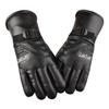 Winter thermal gloves men's thickened velvet non-slip, windproof, waterproof and cold-resistant outdoor cycling motorcycle ski leather gloves