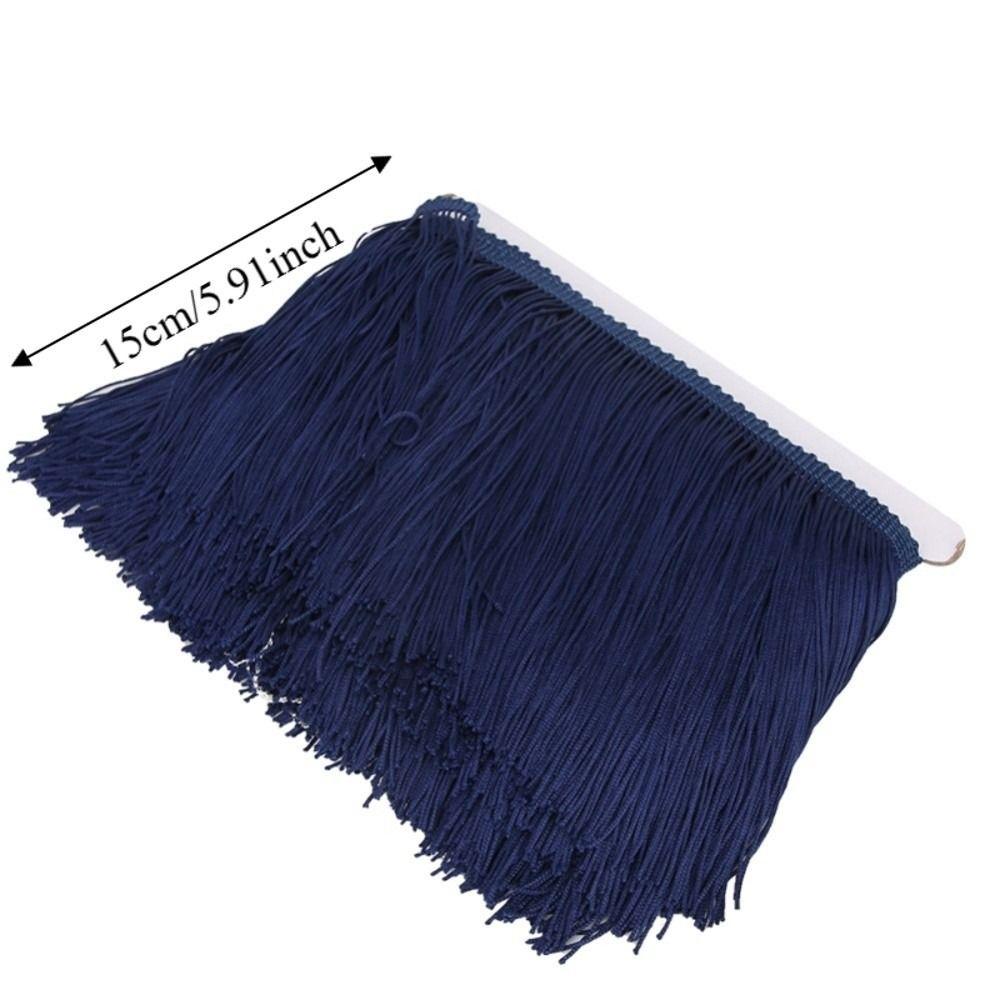 1pcs Polyester Material Fringe Tassel Trim 6inch Wide Stage Clothing  Sewing Supplies