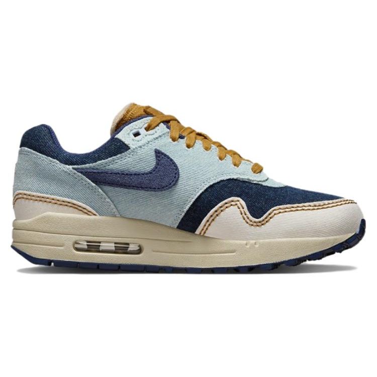 Nike WMNS Air Max 1 '87 Aura Midnight Navy Pale Ivory Women's Lifestyle Shoes FQ8900-440