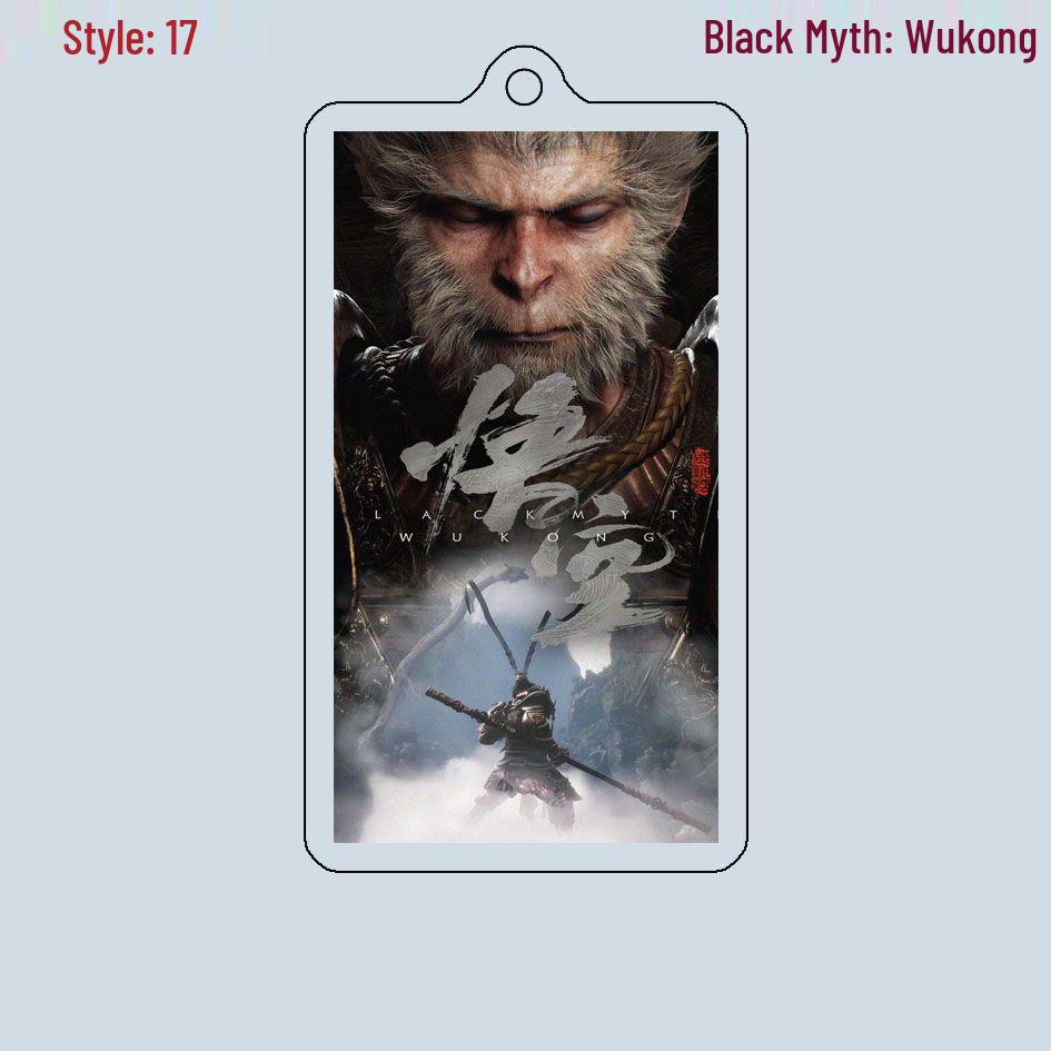 Black Myth Wukong Double-Sided Acrylic Keychain and Luggage Tag - Customizable with Images