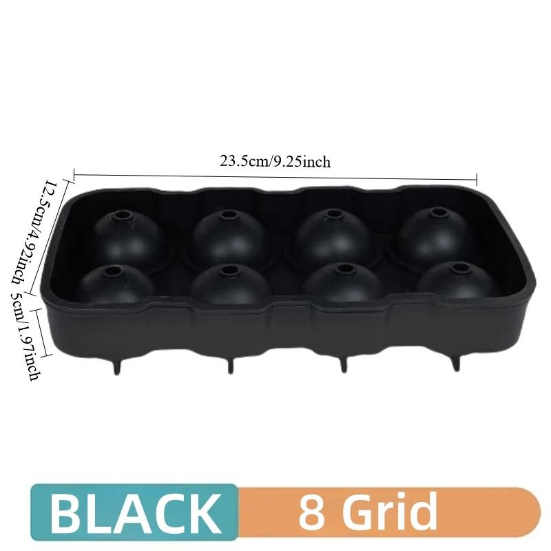 4/6/8 Grid Food Grade Reusable Ice Maker Ice Ball Maker Silicone Ice Cube Mold Tray DIY Freeze Ice Maker Square Ice Tray Mold