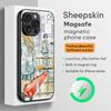 Anime Hot Your Lie In April Phone Case For iPhone 17 16 15 14 13 12 11 Plus Pro Max  High-end Luxury Magsafe Sheepskin