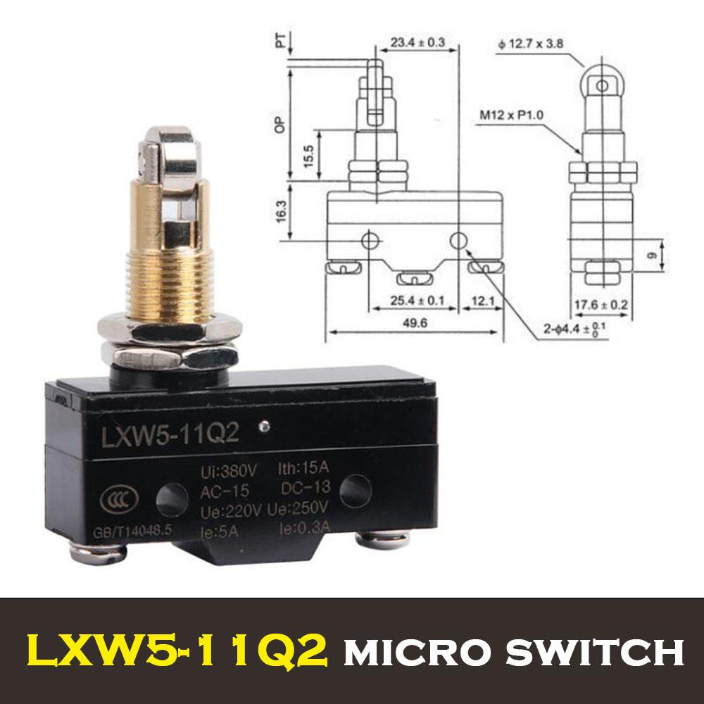 1PC LXW5 Travel Switch Limit Microswitch with Copper Contact 250VAC/5A NO/NC - G1 G2 G3 Q1 Q2 N1 D1 11M Switches4