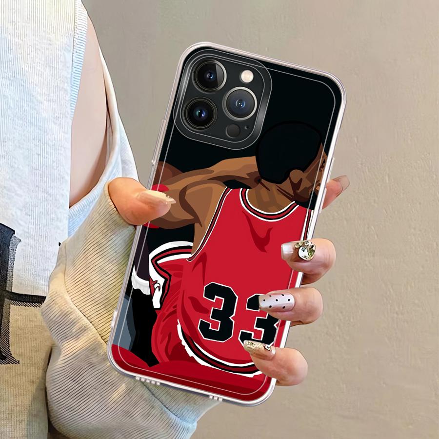 Weiche Handyhülle für iPhone 7 8 XR 12 Mini 16 15 14 Plus 13 12 11 Pro MAX 16e Basketballspieler Cool