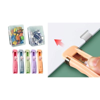 Clam Clip Dispenser Binder Clam with Clips for Fixing Loose Leaf Papers Bookbinding Documents Assignments Office Home